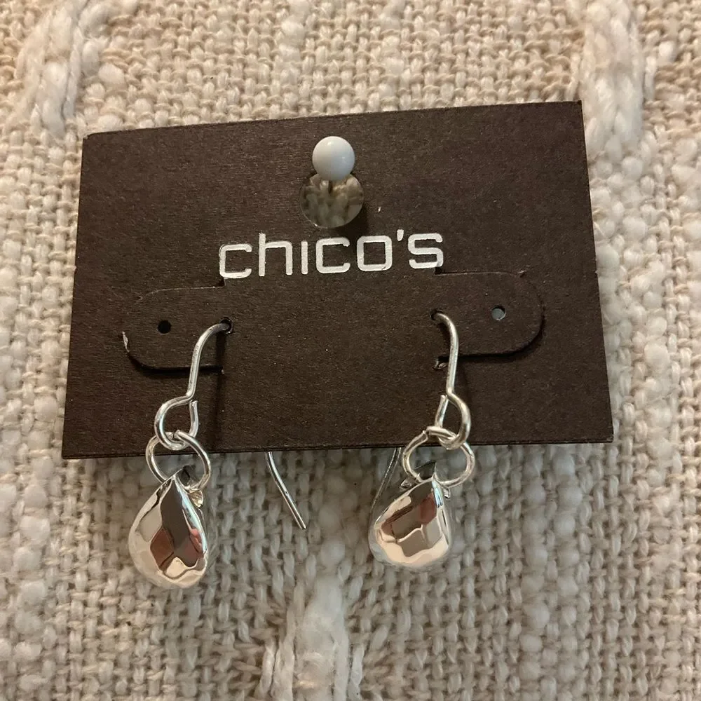 0220-Chico's Silver Dangle Earrings